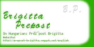 brigitta prepost business card